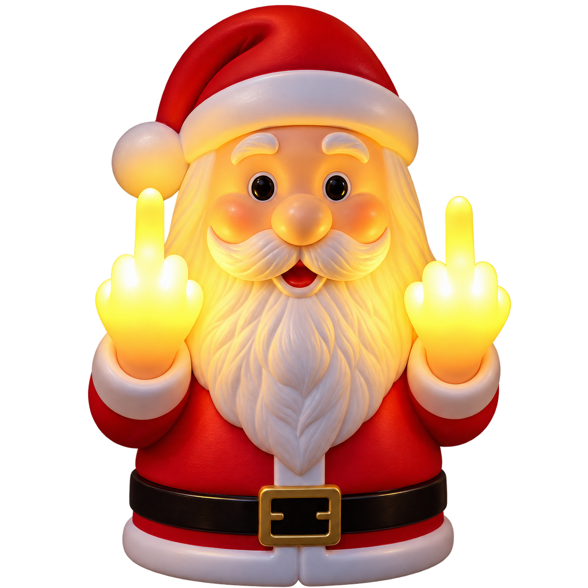 Middle Finger Santa Light