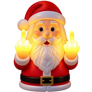 Middle Finger Santa Light