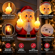 Middle Finger Santa Light